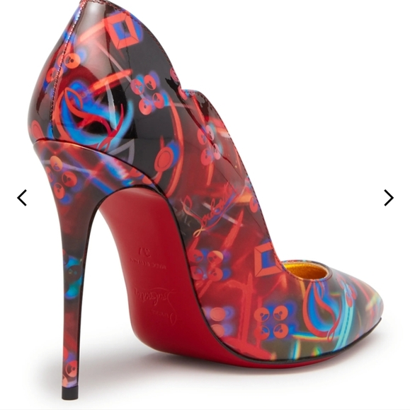 Christian louboutin hot chick 100 multicolor heels size 36 - Picture 5 of 5